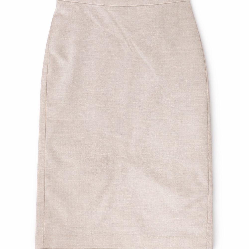 Ann Taylor Neutral Beige Pencil Skirt